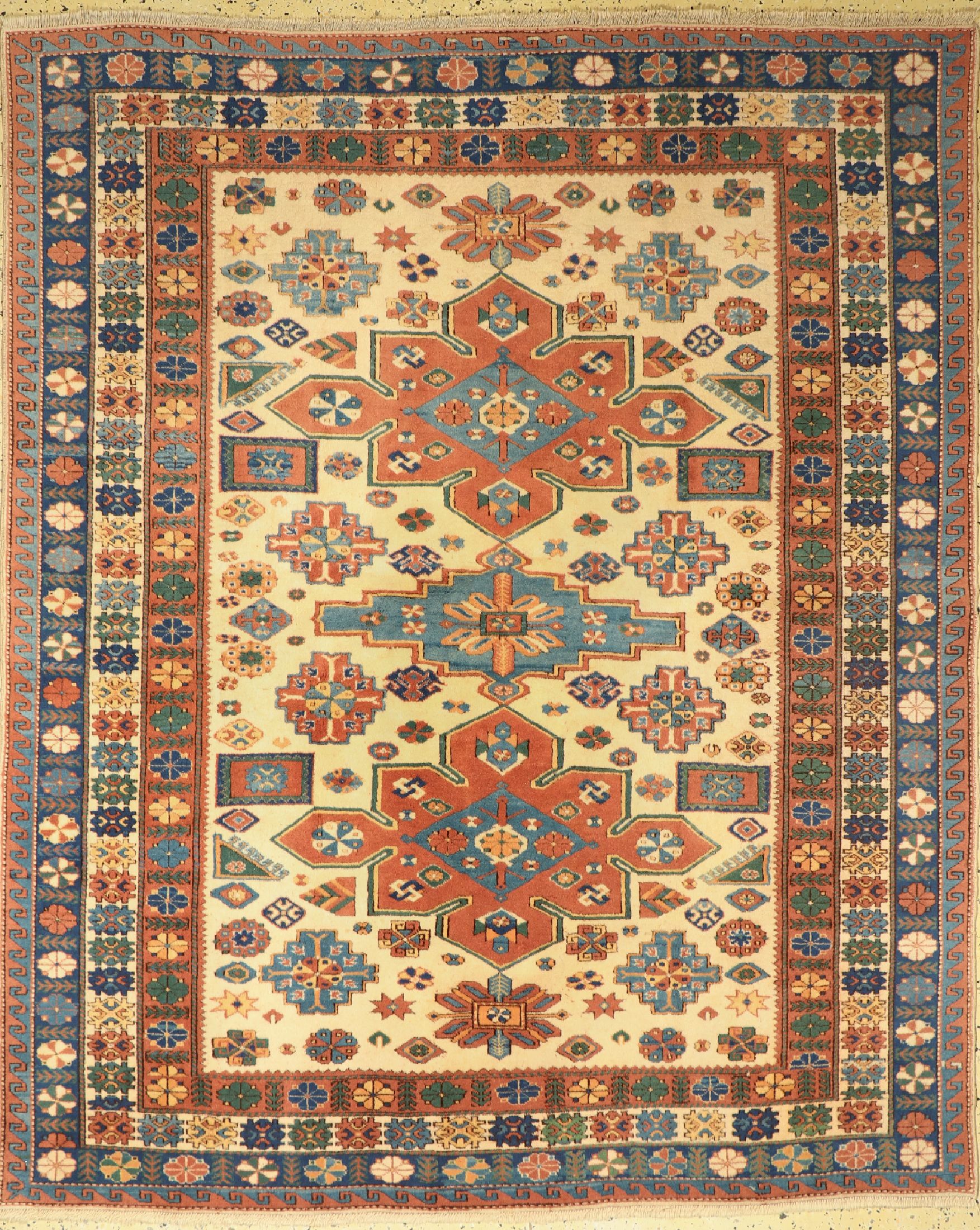 Kars-Kazak, Türkei, ca. 60 Jahre, Wolle aufWolle, ca. 230 x 190 cm, EHZ: 2