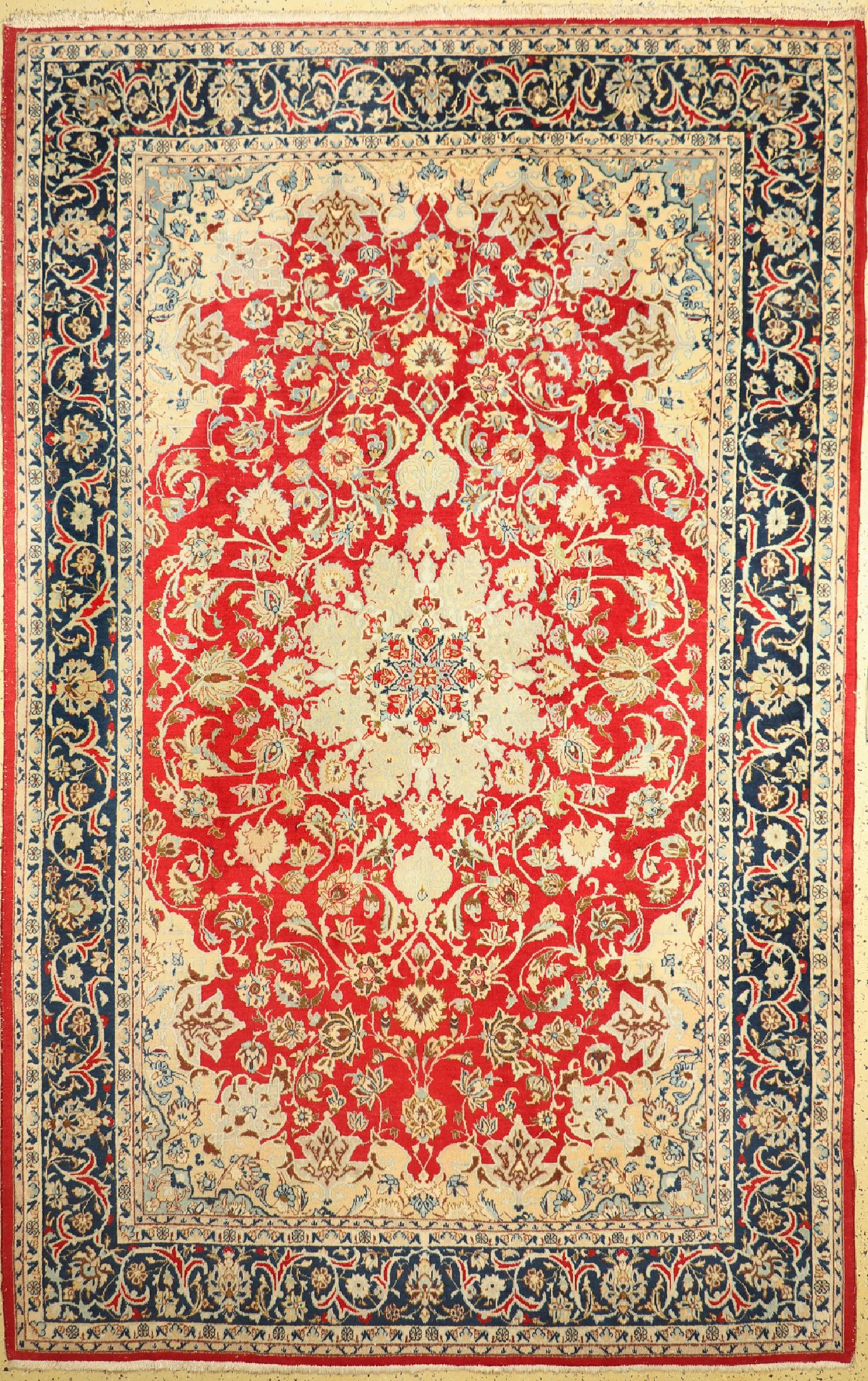 Najafabad, Persien, ca. 60 Jahre, Wolle auf Baumwolle, ca. 330 x 210 cm, EHZ: 2-3