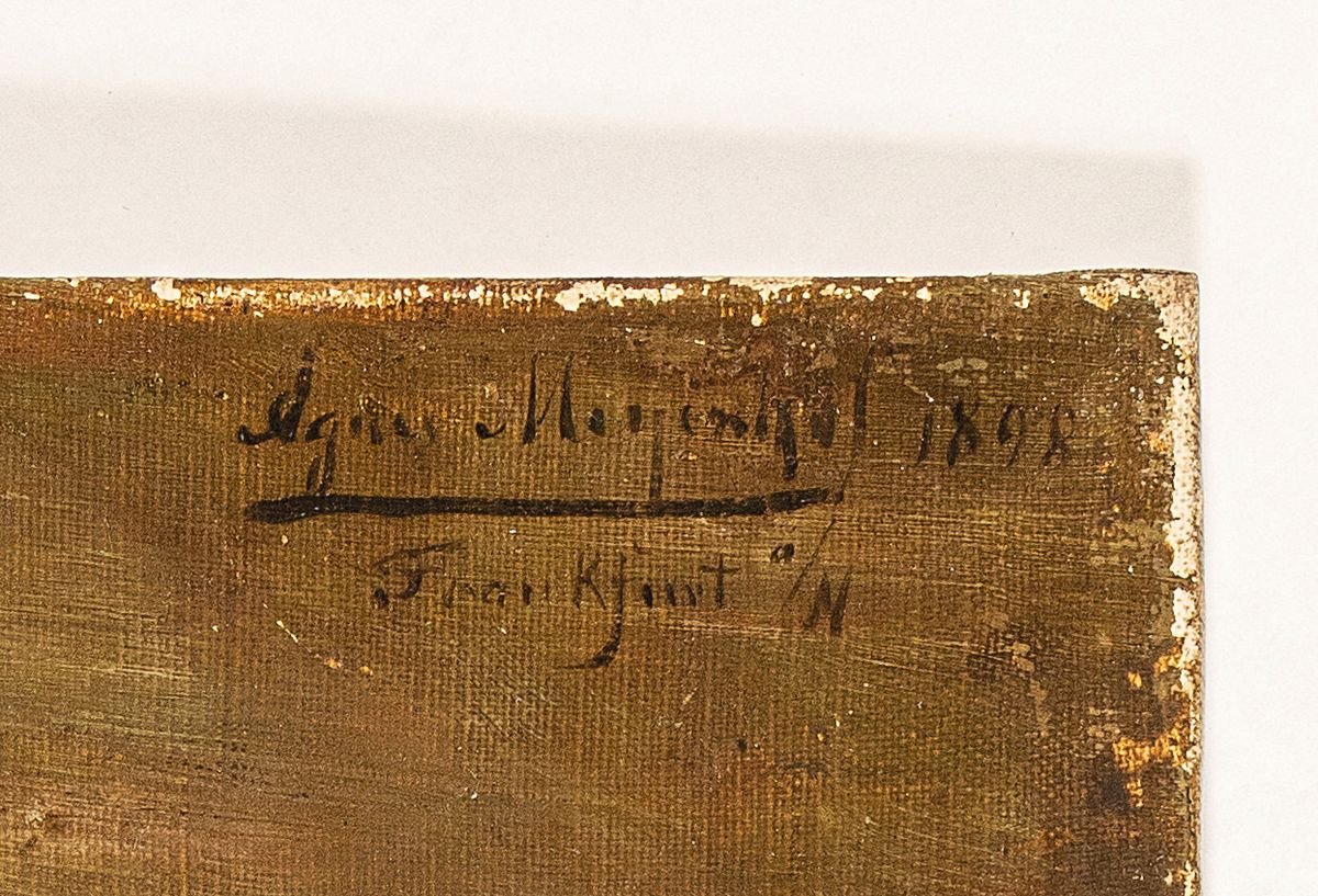Detail a: Agnes Meyerhof, geb. 1858 Hildesheim-1942 KZ Theresienstadt, lebte und arbeitete in Frankfurt am Main, hier: Porträt eines dunkelhäutigen Mannes, ...