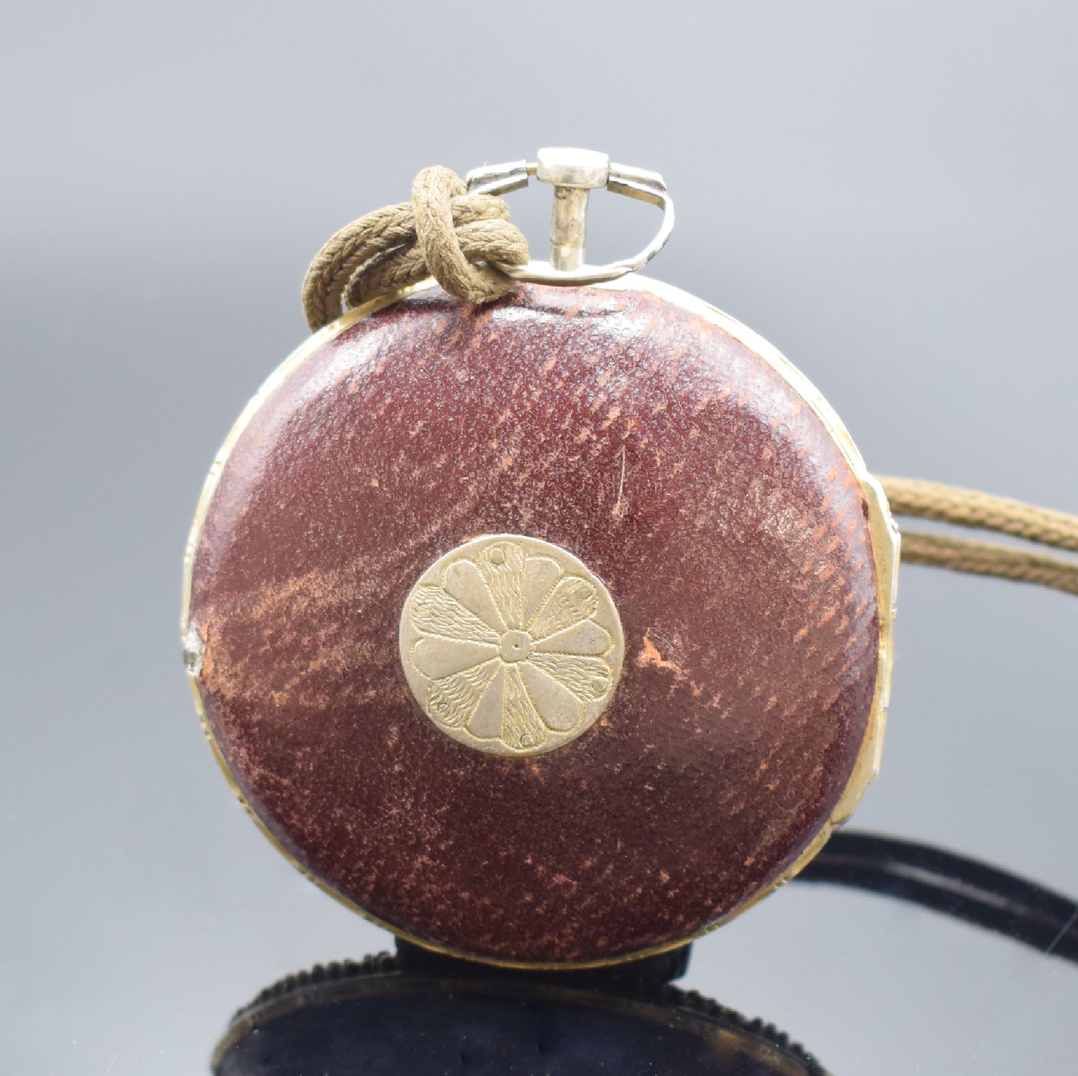 Detail d: G. PRIOR große 4 Gehäuse Spindeltaschenuhr, England für den osmanischen Markt um 1820, Schlüsselaufzug, glattes Geh. und Übergeh. in Silber ...