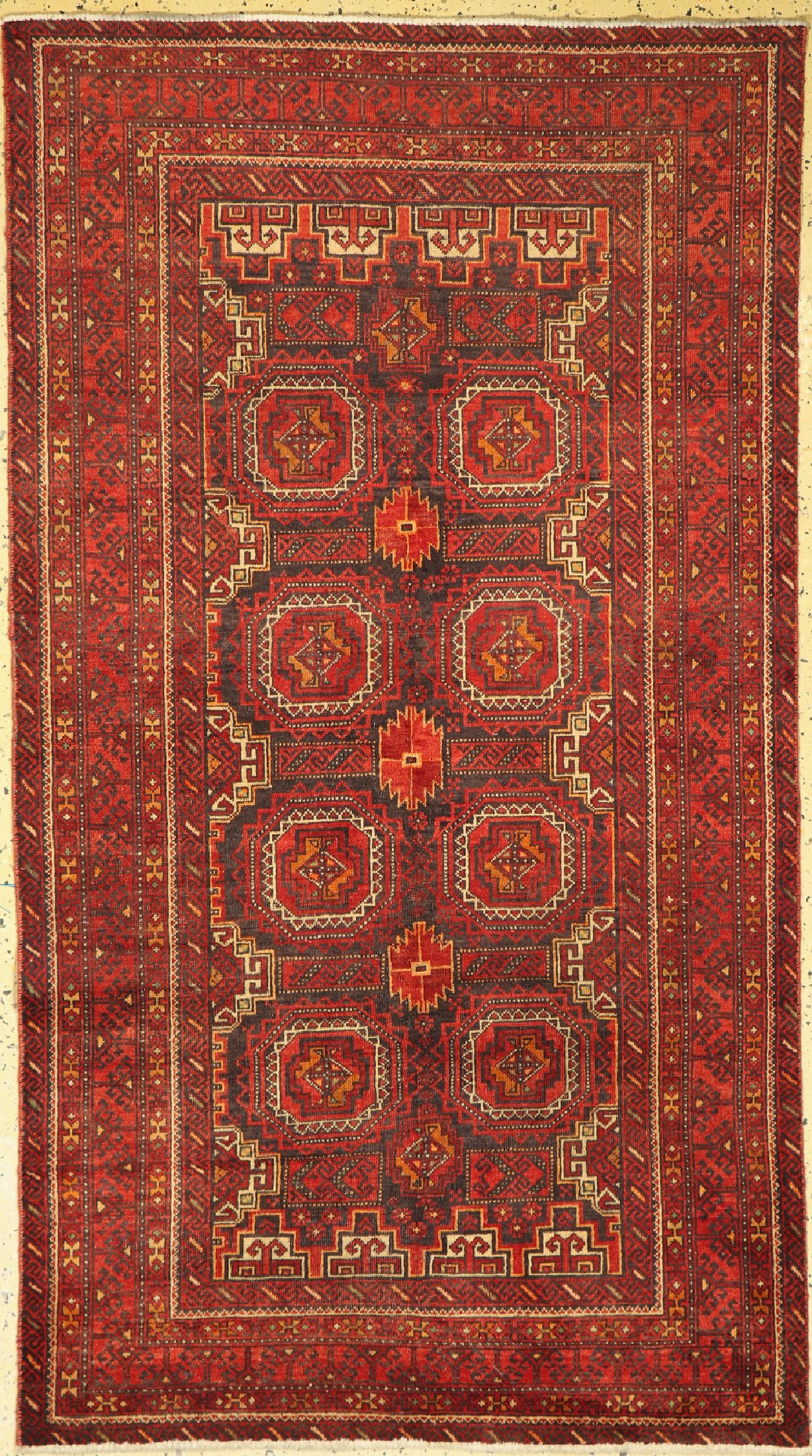 Belutsch, Persien, ca. 50 Jahre, Wolle auf Baumwolle, ca. 188 x 106 cm, EHZ: 2