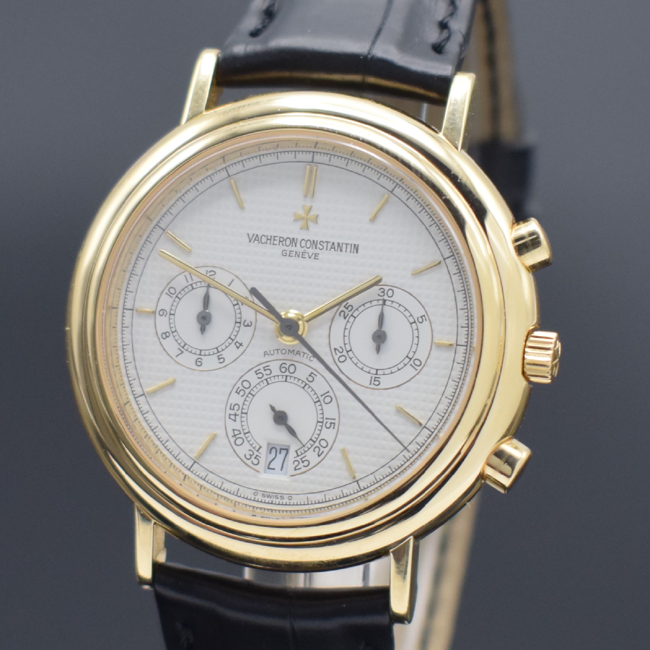 Detail a: VACHERON & CONSTANTIN Armbandchronograph aus der "Les Complications" Kollektion in GG 750/000, Automatik, 2-teil. Geh. inkl. orig. ...