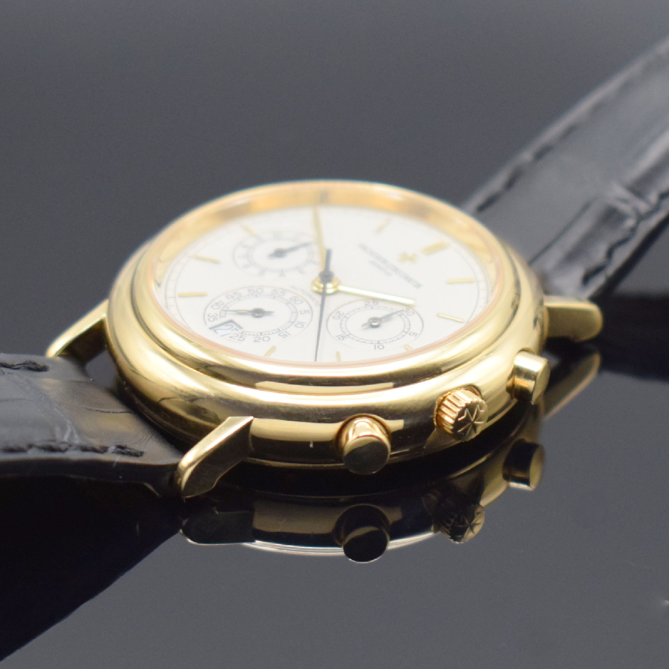 Detail d: VACHERON & CONSTANTIN Armbandchronograph aus der "Les Complications" Kollektion in GG 750/000, Automatik, 2-teil. Geh. inkl. orig. ...