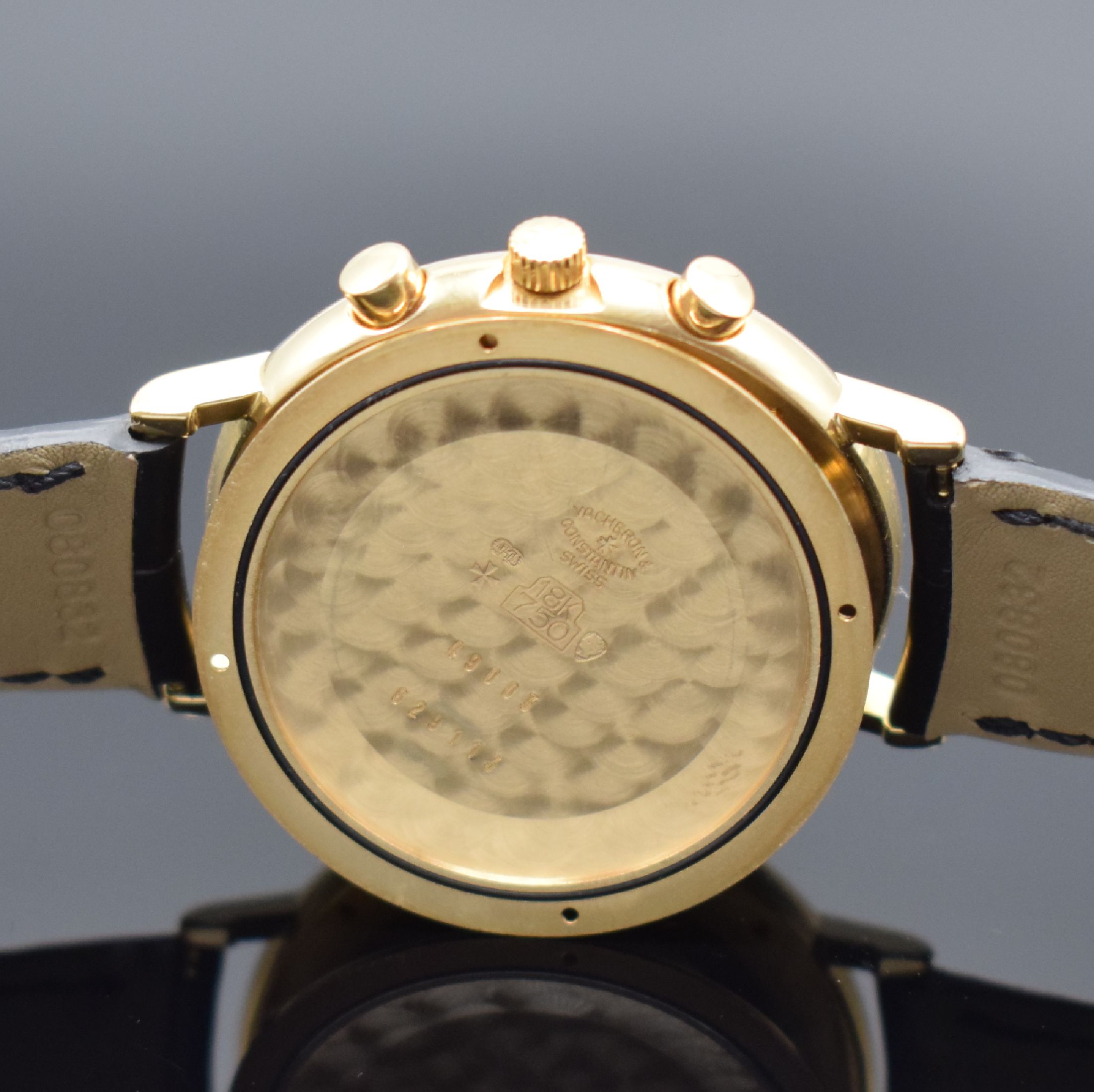 Detail h: VACHERON & CONSTANTIN Armbandchronograph aus der "Les Complications" Kollektion in GG 750/000, Automatik, 2-teil. Geh. inkl. orig. ...