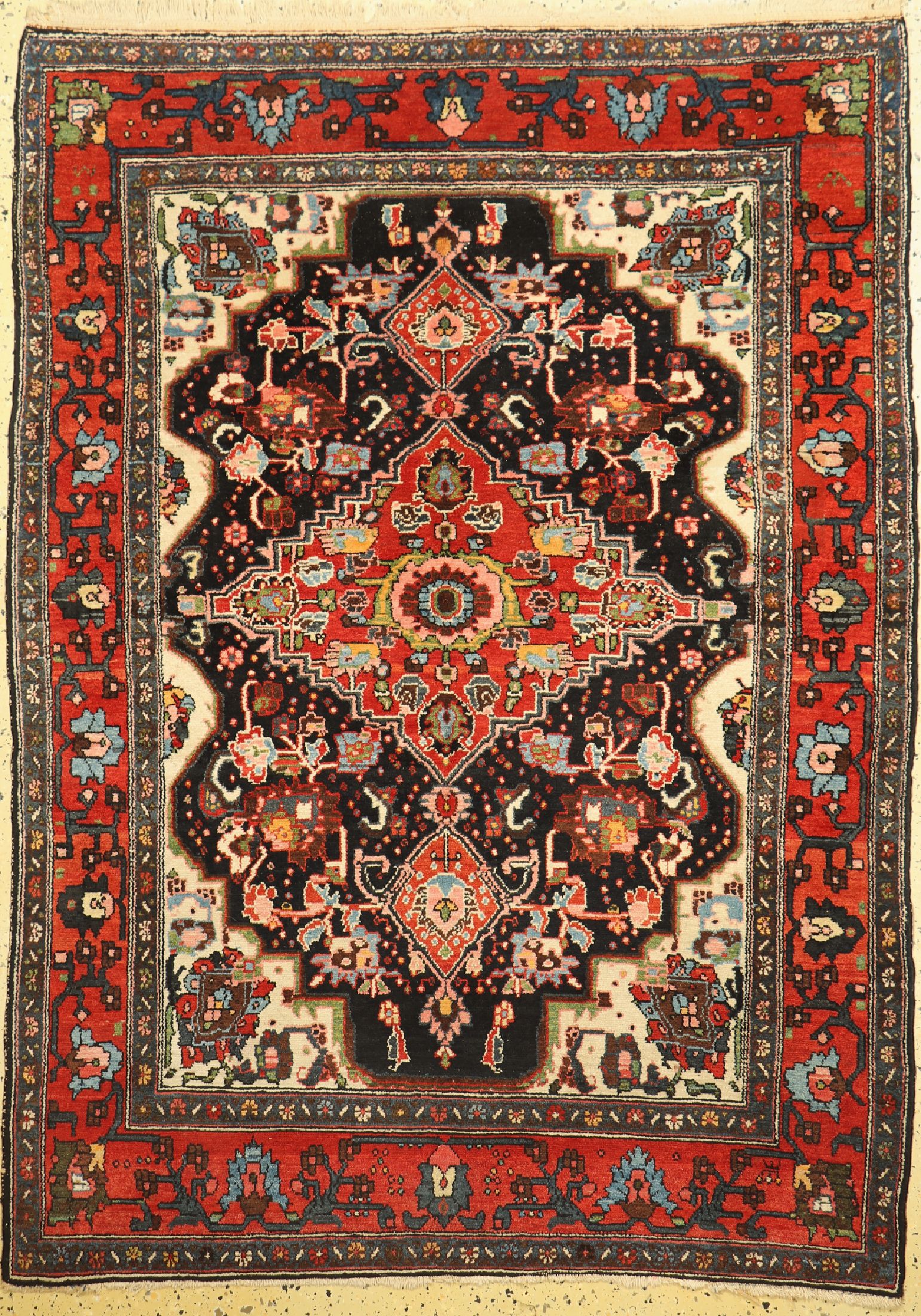 Hamadan alt, Persien, um 1960, Wolle auf Baumwolle, ca. 195 x 143 cm, EHZ: 1-2