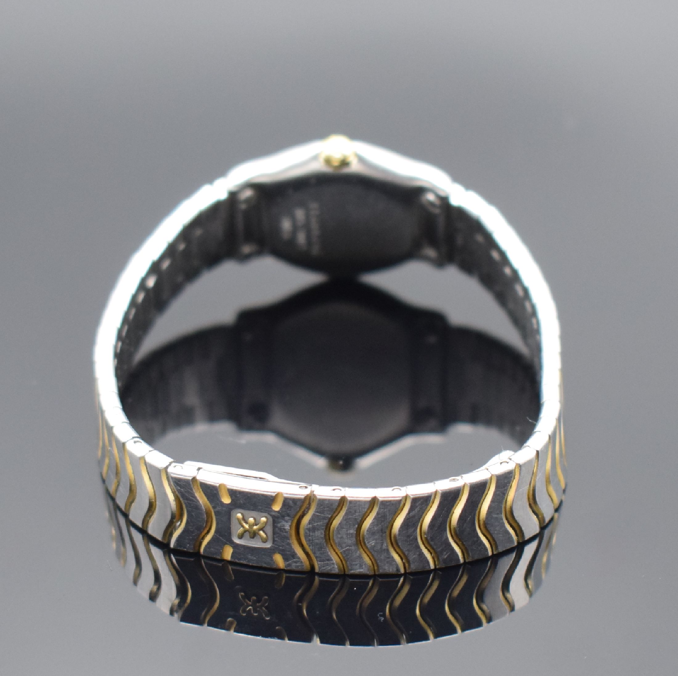 Detail b: EBEL Sport Classique Damenarmbanduhr Referenz 1057902, Schweiz um 1995, quarz, Edelstahl & Gold komb., Lünette m. Diamanten bes., cremefarb. ...