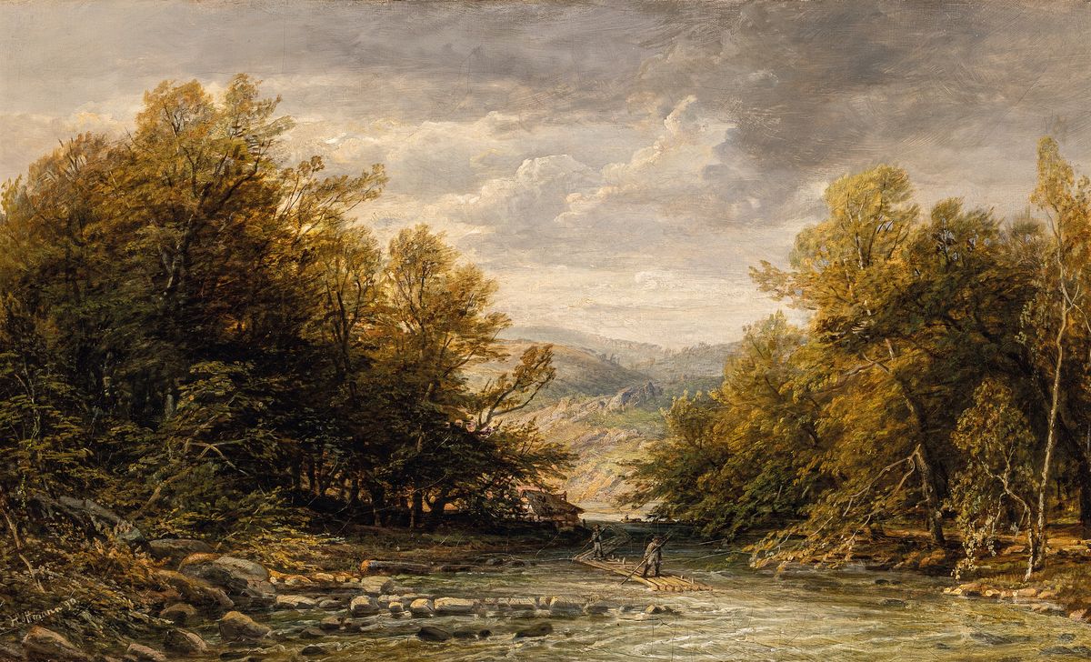 Heinrich Adolf Valentin Hoffmann, 1814-1896 Frankfurt am Main, Studium am Städelschen Kunstinstitut Frankfurt am Main bei Jakob Becker, "im ...