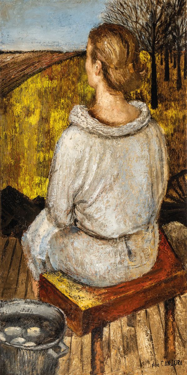 Noe Canjura, 1922 Apopa/El Salvador - 1970 Morienval/Frankreich, frühe Studien an der Academie de Dibujo y Pintura Lecha in San Salvador, ab 1949 in ...