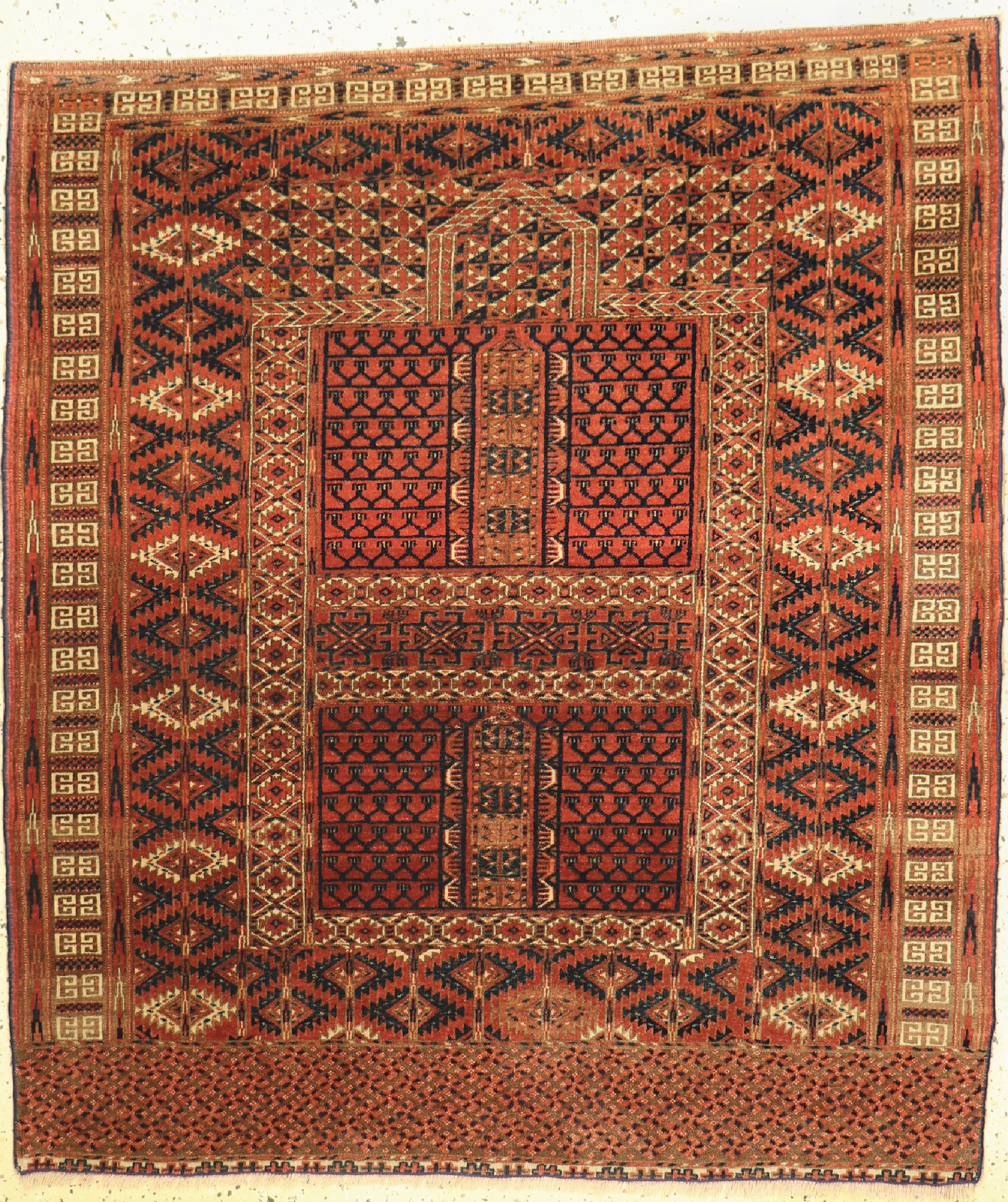 Tekke Engsi, Turkmenistan, um 1900, Wolle auf Wolle, ca. 150 x 130 cm, EHZ: 2