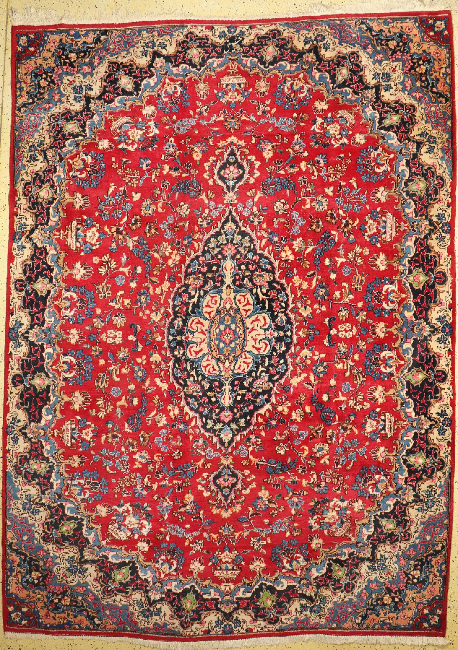 Mesched alt, Persien, um 1960, Wolle auf Baumwolle, ca. 340 x 240 cm, EHZ: 2-3