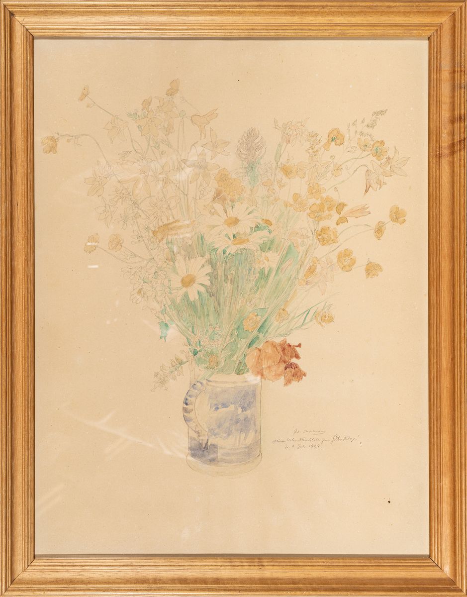 Detail k: Wilhelm Thielmann, 1868 Herborn-1924 Kassel, Studium an der Kunstgewerbeschule Kassel, Mitglied der Willinghäuser Malerkolonie neben Carl Bantzer u. ...