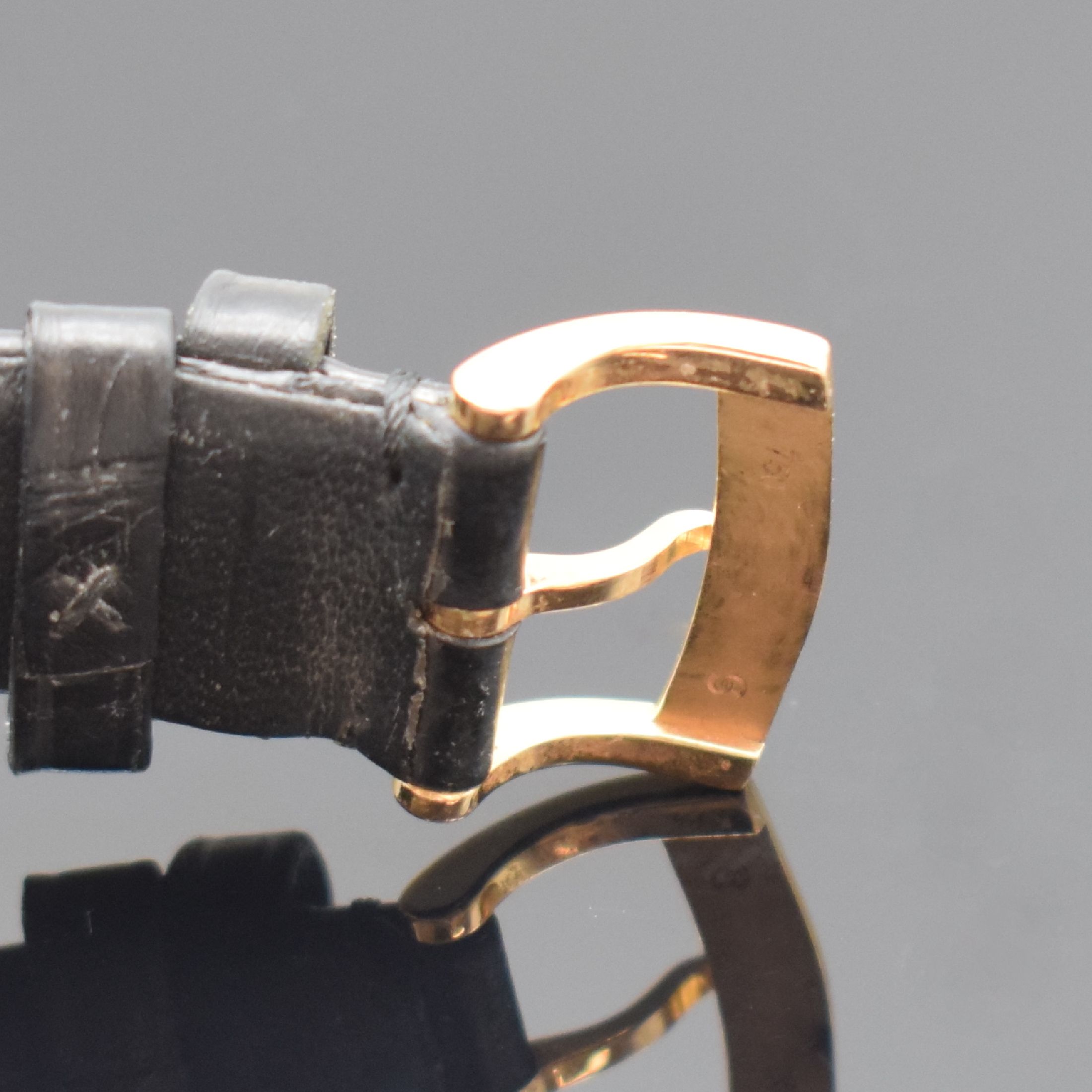Detail c: GLASHÜTTE ORIGINAL Senator Herrenarmbanduhr in RoseG 750/000 Referenz 39-59-01-05-04, Deutschland um 2013, Automatik, großes beids. vergl. Geh., ...