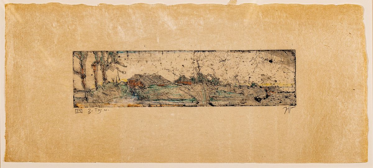 Horst Janssen, 1929 - 1995, aquarellierte Radierung, re. u. handsigniert und in der Platte dat. 30.10.1980, das Blatt ist zusätzlich ...
