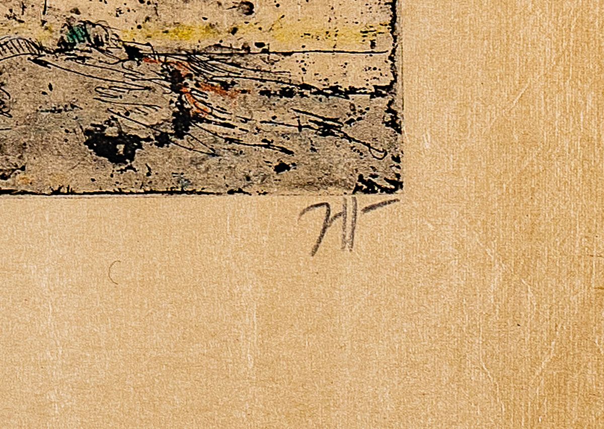 Detail a: Horst Janssen, 1929 - 1995, aquarellierte Radierung, re. u. handsigniert und in der Platte dat. 30.10.1980, das Blatt ist zusätzlich ...