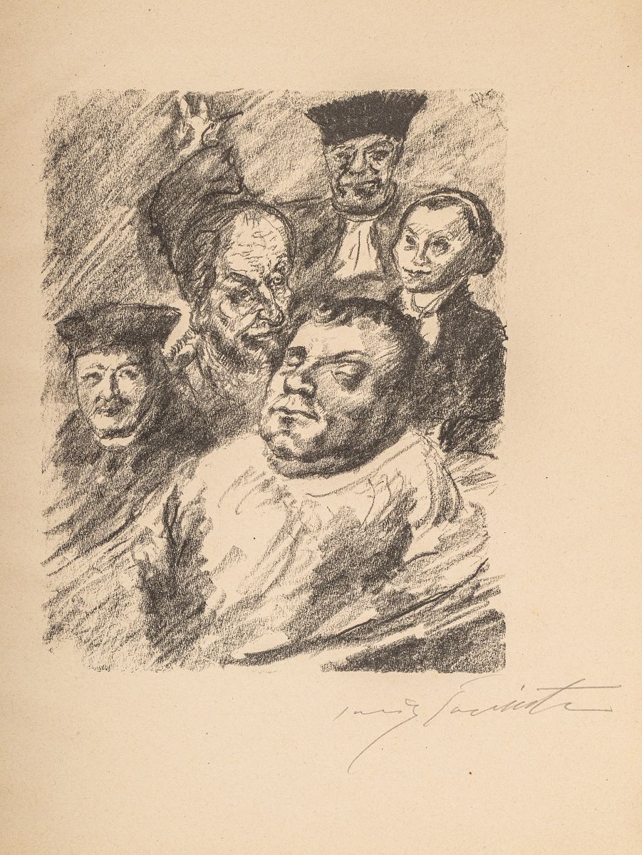 Lovis Corinth, 1858 - 1925, Lithografie aus der Suite "Martin Luther", 1920/21, Gurlitt-Presse, Auflage 40 Exp., WVZ Schwarz 444-Rodenberg ...