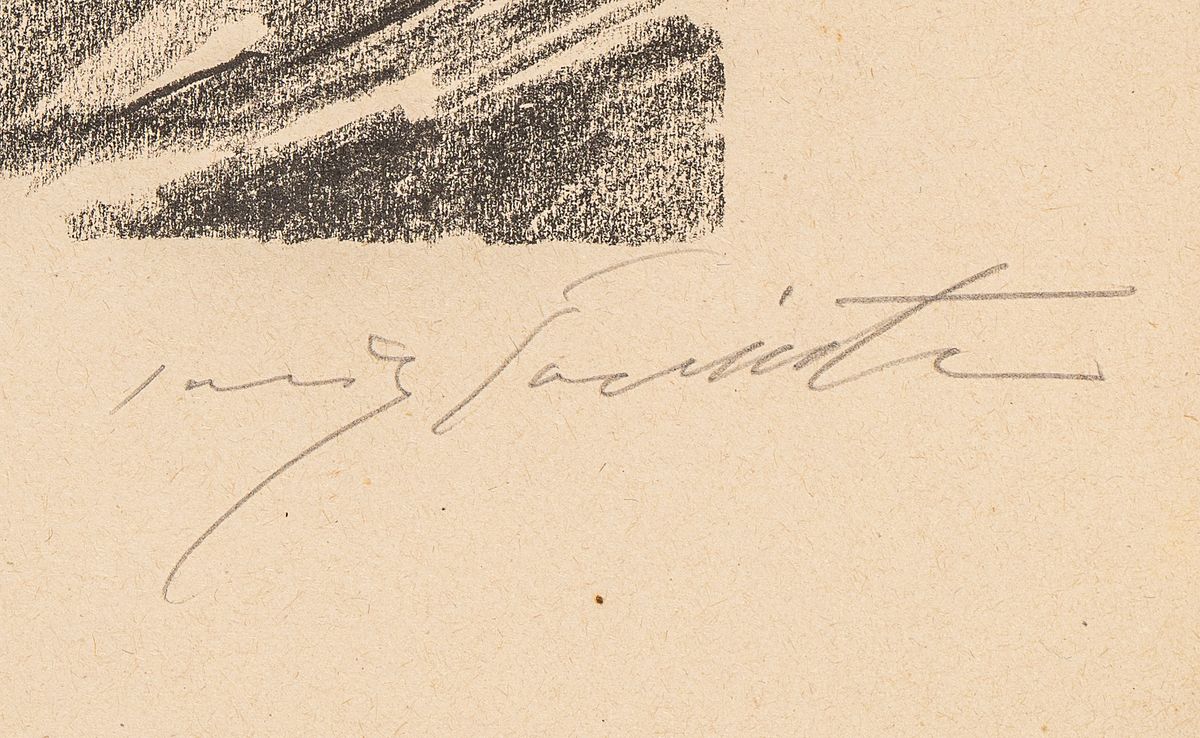 Detail a: Lovis Corinth, 1858 - 1925, Lithografie aus der Suite "Martin Luther", 1920/21, Gurlitt-Presse, Auflage 40 Exp., WVZ Schwarz 444-Rodenberg ...