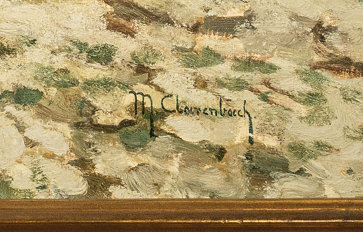 Detail a: Max Clarenbach, 1880 Neuss - 1952 Wittlaer, frühe Förderung durch Andreas Achenbach und Aufnahme in die Elementarklasse an der Akademie ...