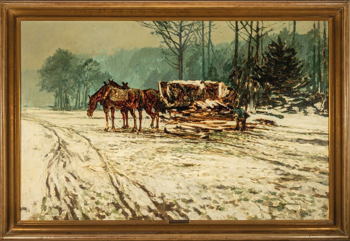 Detail k: Max Clarenbach, 1880 Neuss - 1952 Wittlaer, frühe Förderung durch Andreas Achenbach und Aufnahme in die Elementarklasse an der Akademie ...