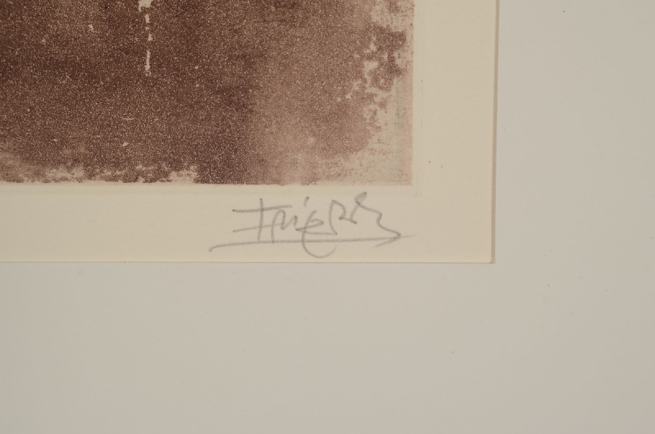 Detail a: Johnny Friedländer, 1912 Pleß(Oberschlesien) bis 1992 Paris, deutsch-französischer Grafiker, Radierung auf dickem Arches Velin, handsigniert und ...