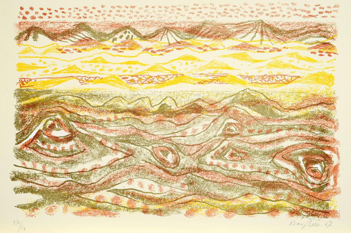 Eduard Bargheer, 1901 - 1979, Farblitho, re. unten sign., dat. 62, ca. 59x43 cm