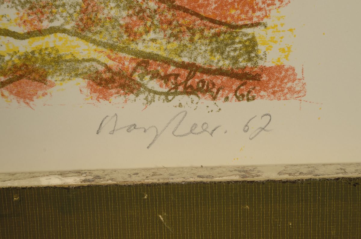 Detail a: Eduard Bargheer, 1901 - 1979, Farblitho, re. unten sign., dat. 62, ca. 59x43 cm