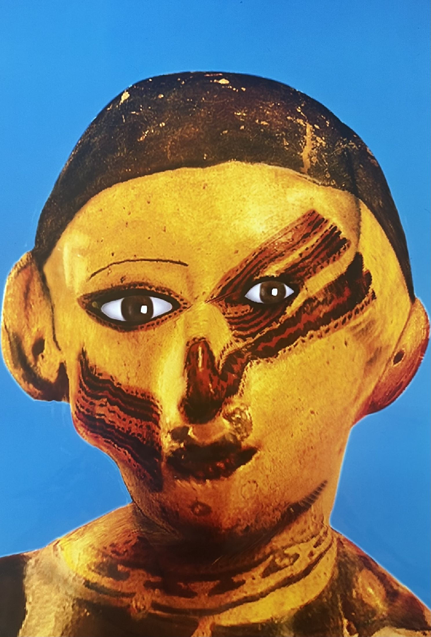 Detail e: Orlan, geb. 1947 6 Fotografien, Cibachrome-Abzug auf dickem PE-Papier, rückseitig jeweils handsigniert, Titel: Refiguration, aus 1997, Blattgr. je ...