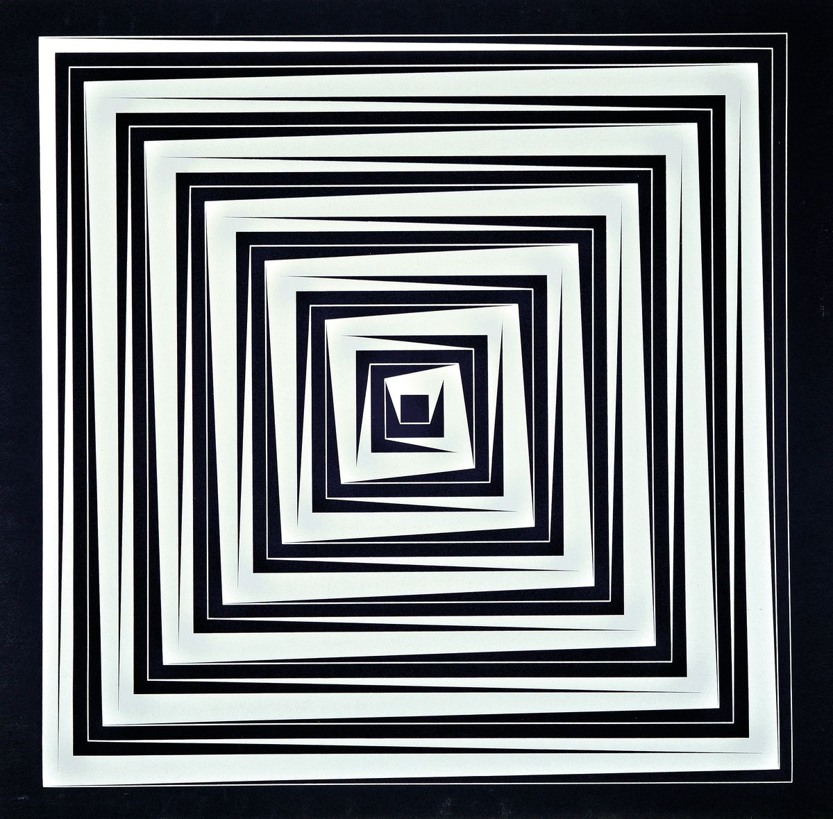 Marcello Morandini, geb. 1940, Siebdruck auf Karton, "geometrische Komposition", re. u. handsigniert und datiert 1974, Blattgr. 68.5 x 68.5 ...