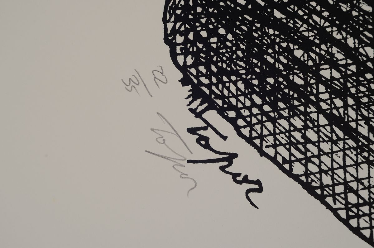 Detail a: Roland Topor, 1940 Düsseldorf, Offset, handsigniert, aus 1994, num. 22/35, 84 x 59.5 cm