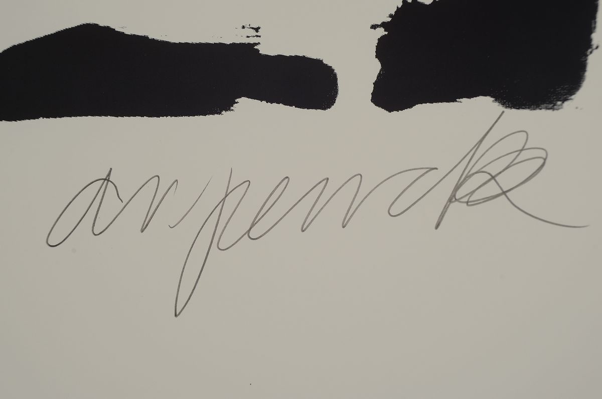 Detail a: A.R. Penck, 1939 - 2017 Dresden, Offset, handsigniert, aus 1995, Auflage 35, 84 x 59.5 cm