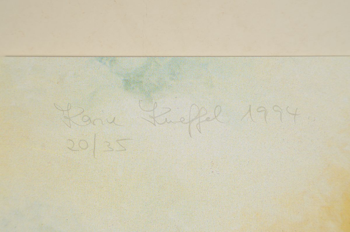 Detail a: Karin Kneffel, geb. 1957 Marl, Offset, handsigniert, aus 1994, num. 20/35, 84 x 59.5 cm