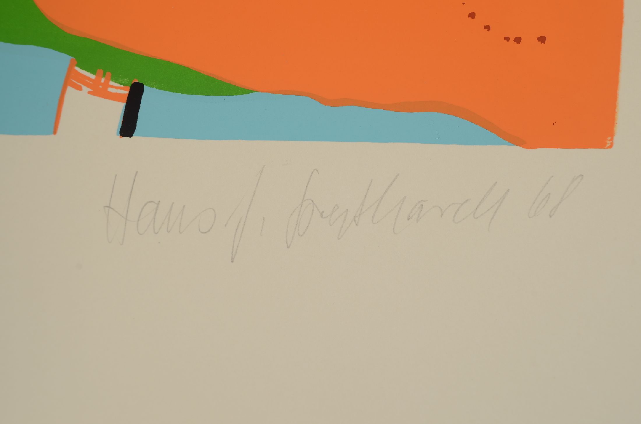 Detail a: Hans Joachim Speßhardt, geb. 1935 in Berlin,Erotik Siebdruck auf dickem Büttenpapier, handsigniert und nummeriert 54/100, aus 1968, ca. 38 x 64 cm, ...