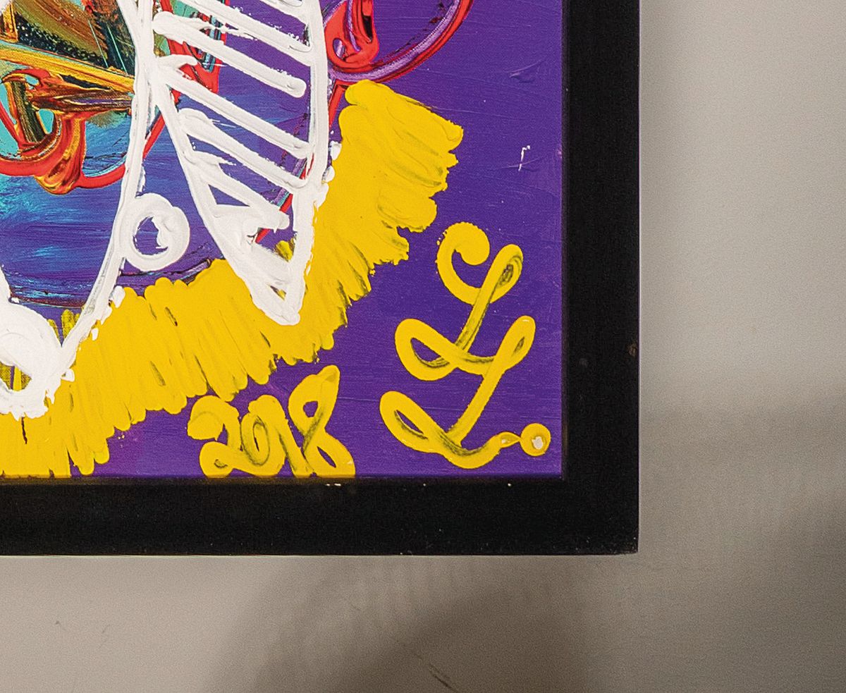 Detail a: Leon Löwentraut, geb. 1998 Kaiserslautern, Pigmentdruck auf Büttenpapier, individuell und pastos von Hand übermalt, Auflage 50 Exemplare, ...