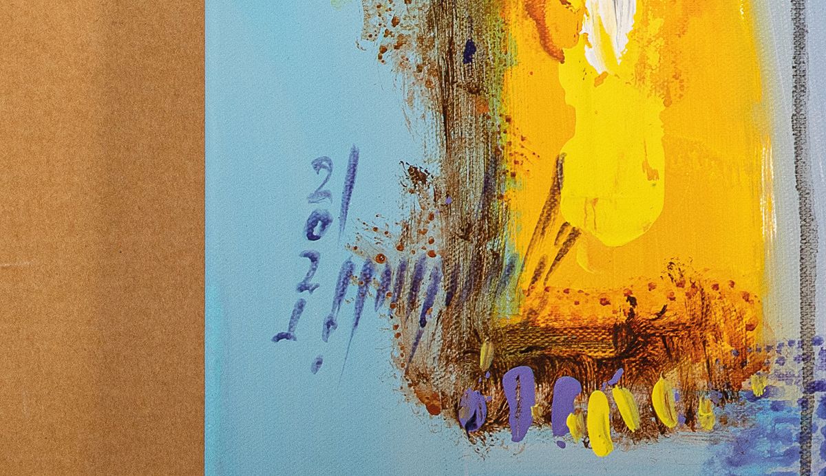 Detail n: Abbas al Mosawi, geb. 1952, vier Porträts, Acryl/Lwd, signiert und dat. 2021, ca. 70 x 70 cm, Abbas Al-Mosawi zählt zu den bekanntesten ...