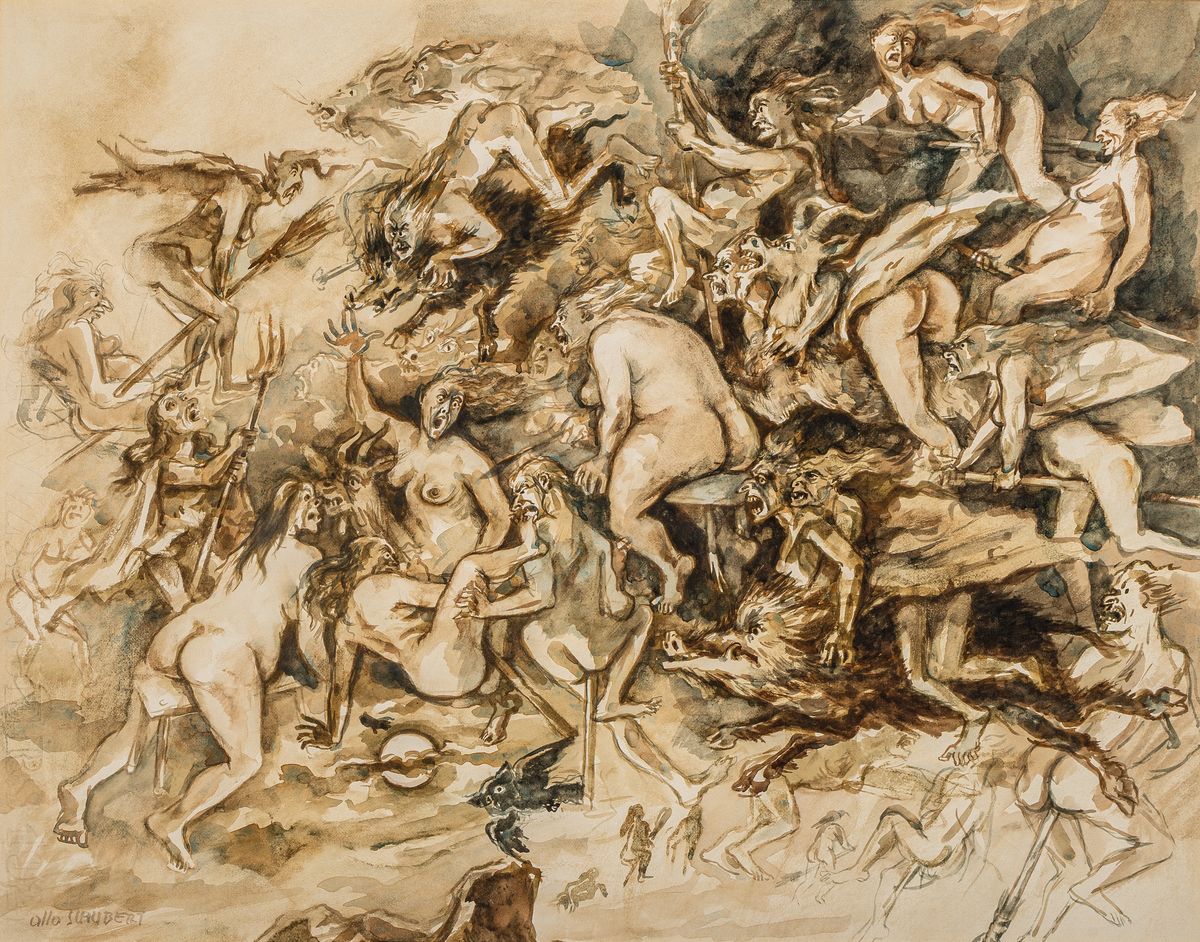 Otto Schubert, 1892 Dresden-1970, Studium ander Kunstgewerbeschule Dresden, tätig als Bühnenmaler am Hoftheater Dresden, Gründungsmitglied der ...