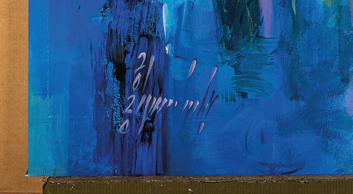 Detail a: Abbas al Mosawi, geb. 1952, Souk-Szene, Acryl/Lwd, signiert und dat. 2020, Abbas Al-Mosawi zählt zu de bekanntesten zeitgenössischen Künstlern des ...