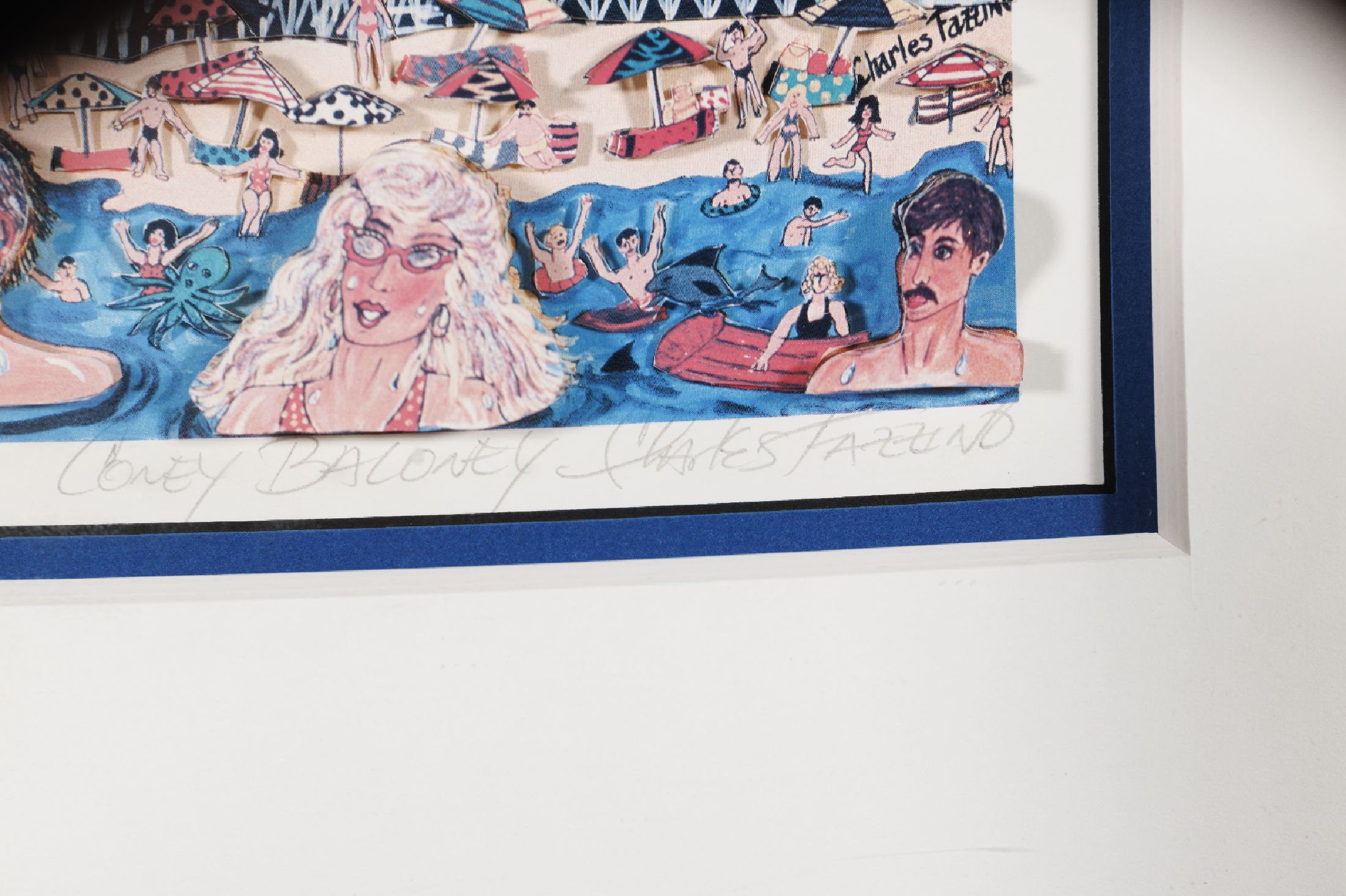 Detail a: Charles Fazzino, geb. 1955, Loney Baloney, dreidimensionale Farblithographie, handsign., betitelt und num. 321/475, ca. 22x15.5cm, u.Gl., R. ca. ...