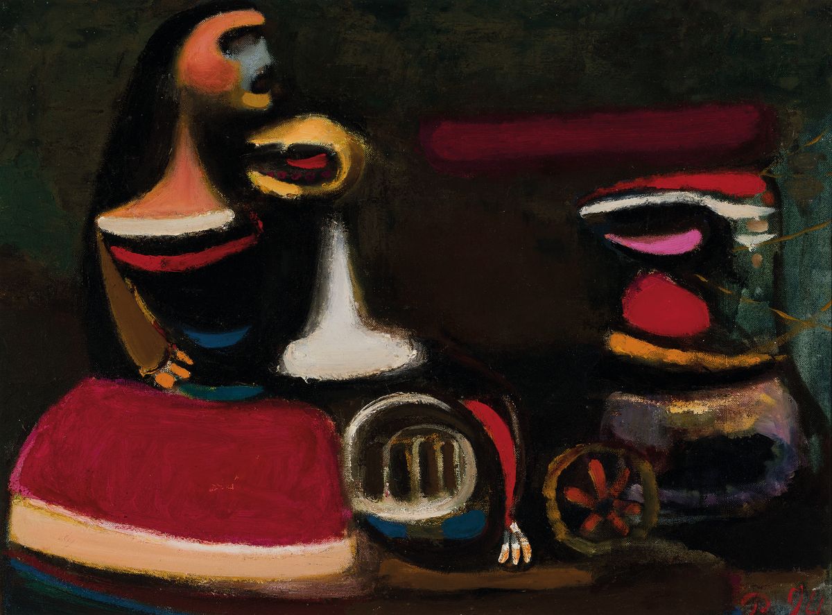 Rajman Shijaliev (Rahman Shikaliev), geb. 1957, Gespräch, Öl/Lwd, rechts unten monogr., rückseitig signiert und betitelt, ca. 63x80 cm, R. ca. ...