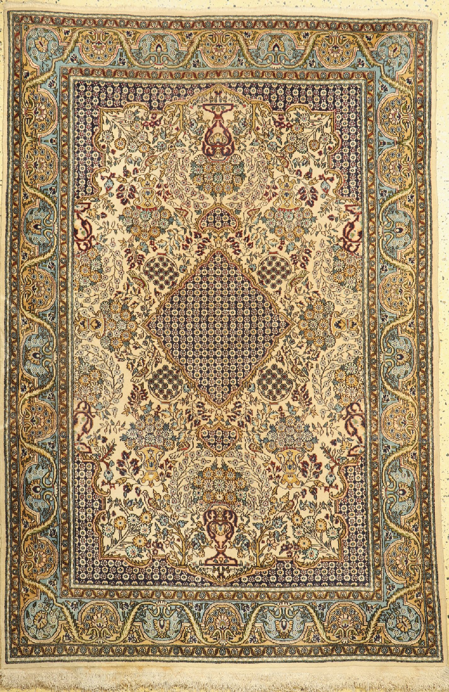 Ghom alt, Persien, um 1960, Wolle mit Seide, ca. 220 x 143 cm, EHZ: 2