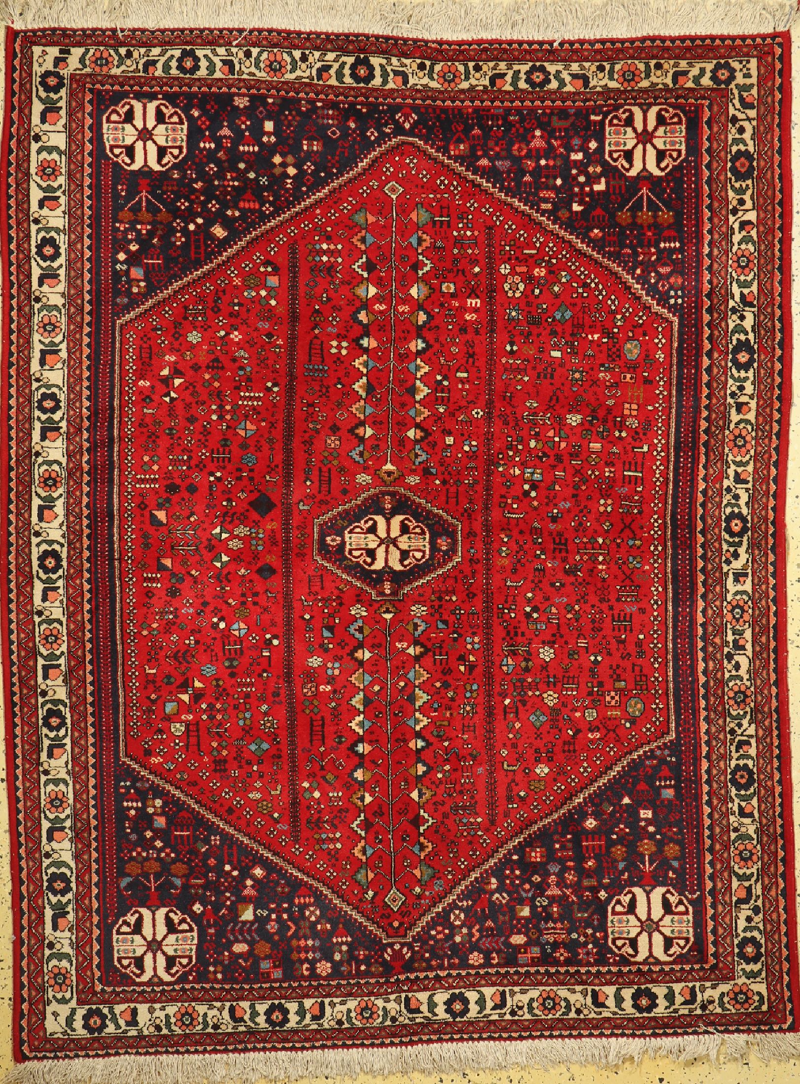 Abadeh alt, Persien, um 1960, Wolle auf Baumwolle, ca. 203 x 160 cm, EHZ: 2