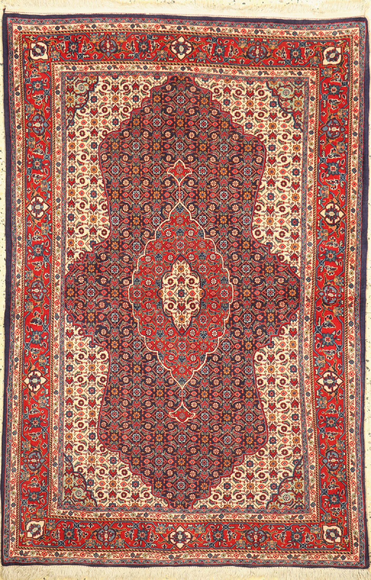 Täbriz fein(50 Raj), Persien, ca. 50 Jahre,Korkwolle auf Baumwolle, ca. 147 x 105 cm, EHZ: 1-2