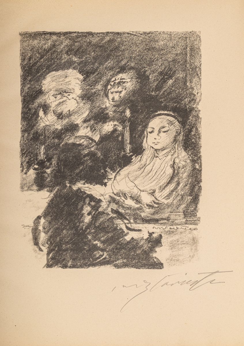 Lovis Corinth, 1858 - 1925, Lithografie aus der Suite "Martin Luther", 1920/21, Gurlitt-Presse, Auflage 40 Exp., WVZ Schwarz 444-Rodenberg ...