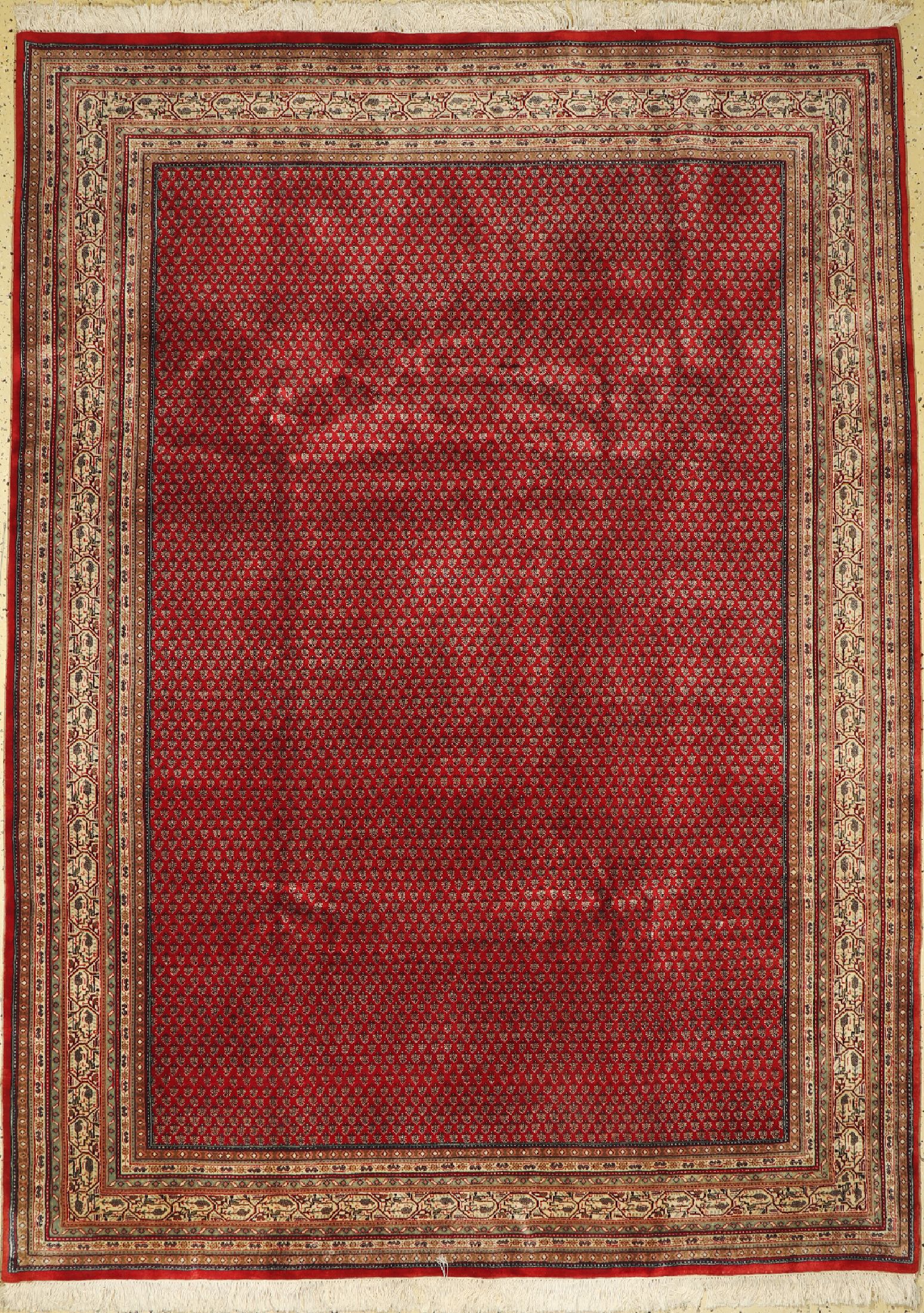 Sarogh Mir fein, Indien, ca. 30 Jahre, Korkwolle auf Baumwolle, ca. 283 x 207 cm, EHZ: 1
