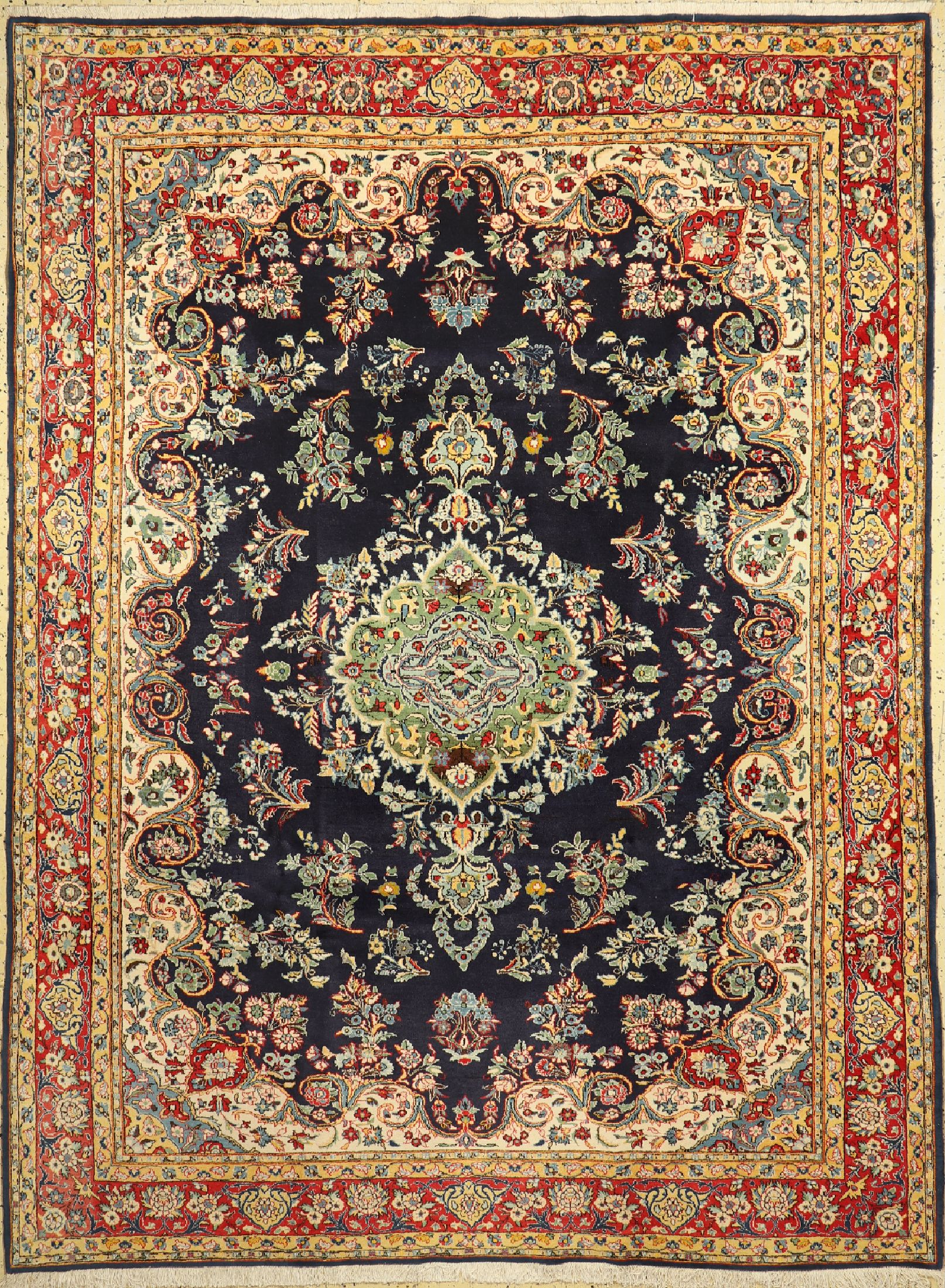 Ghom alt, Persien, um 1960, Wolle auf Baumwolle, ca. 302 x 223 cm, EHZ: 1