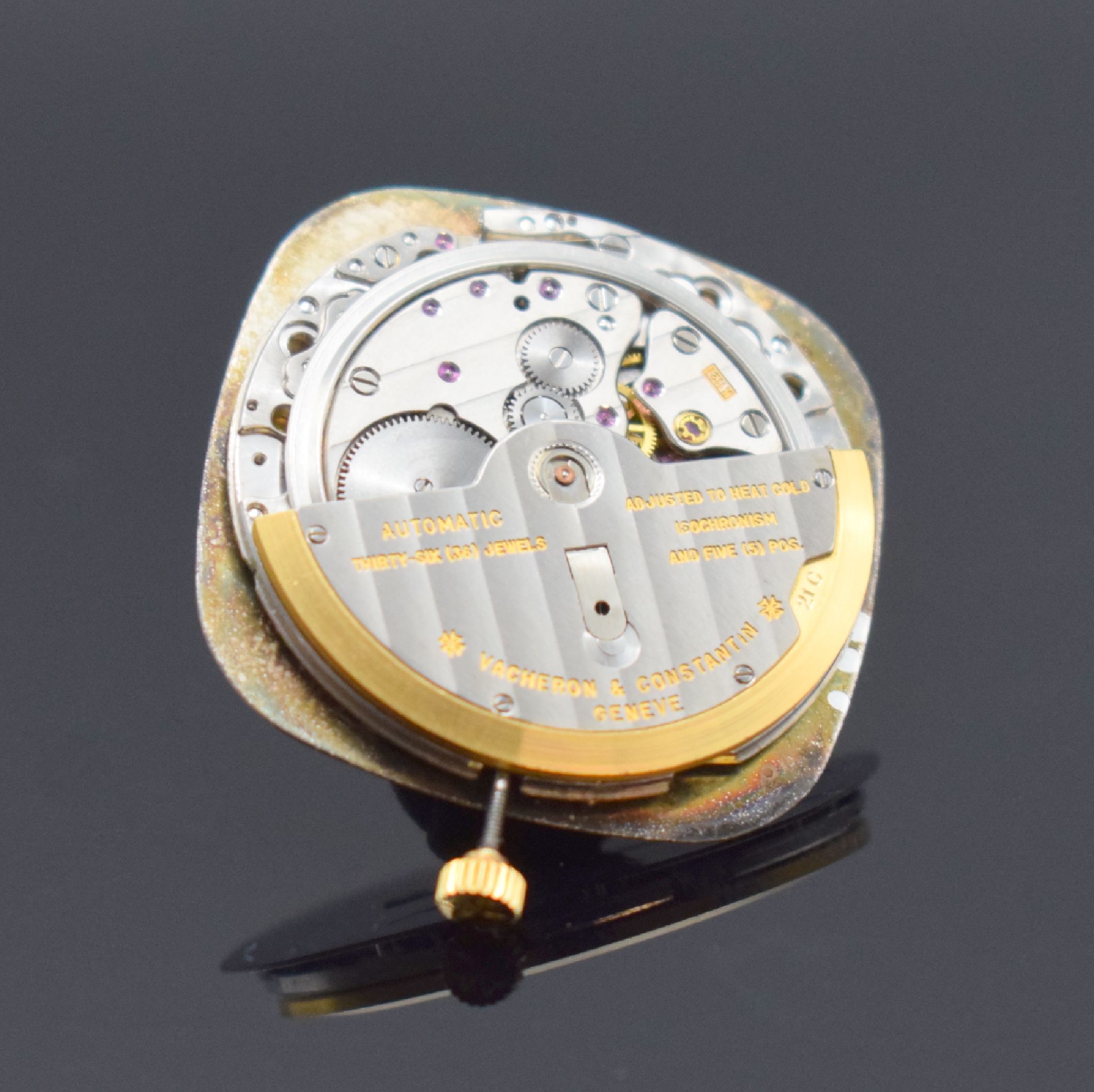 Detail f: VACHERON & CONSTANTIN große, elegante Herrenarmbanduhr in GG 750/000 Referenz 2171 Q, Automatik, Schweiz um 1980, 2-teil., TV- förmiges ...
