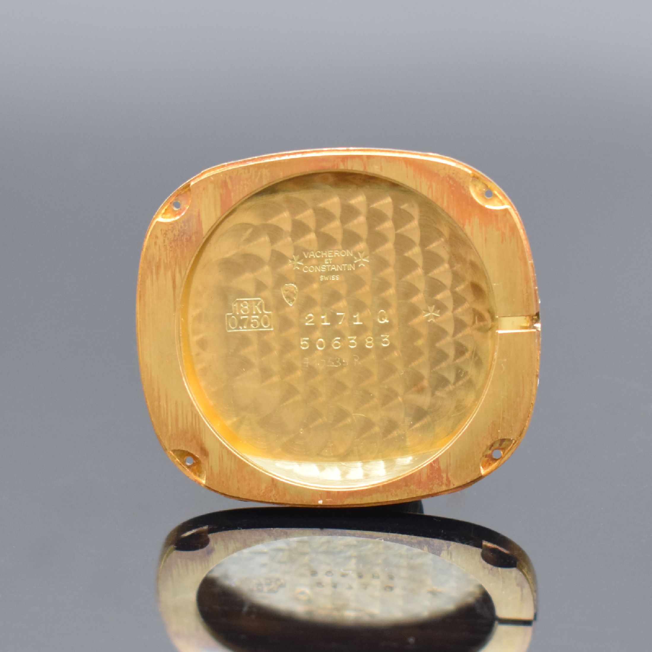 Detail g: VACHERON & CONSTANTIN große, elegante Herrenarmbanduhr in GG 750/000 Referenz 2171 Q, Automatik, Schweiz um 1980, 2-teil., TV- förmiges ...