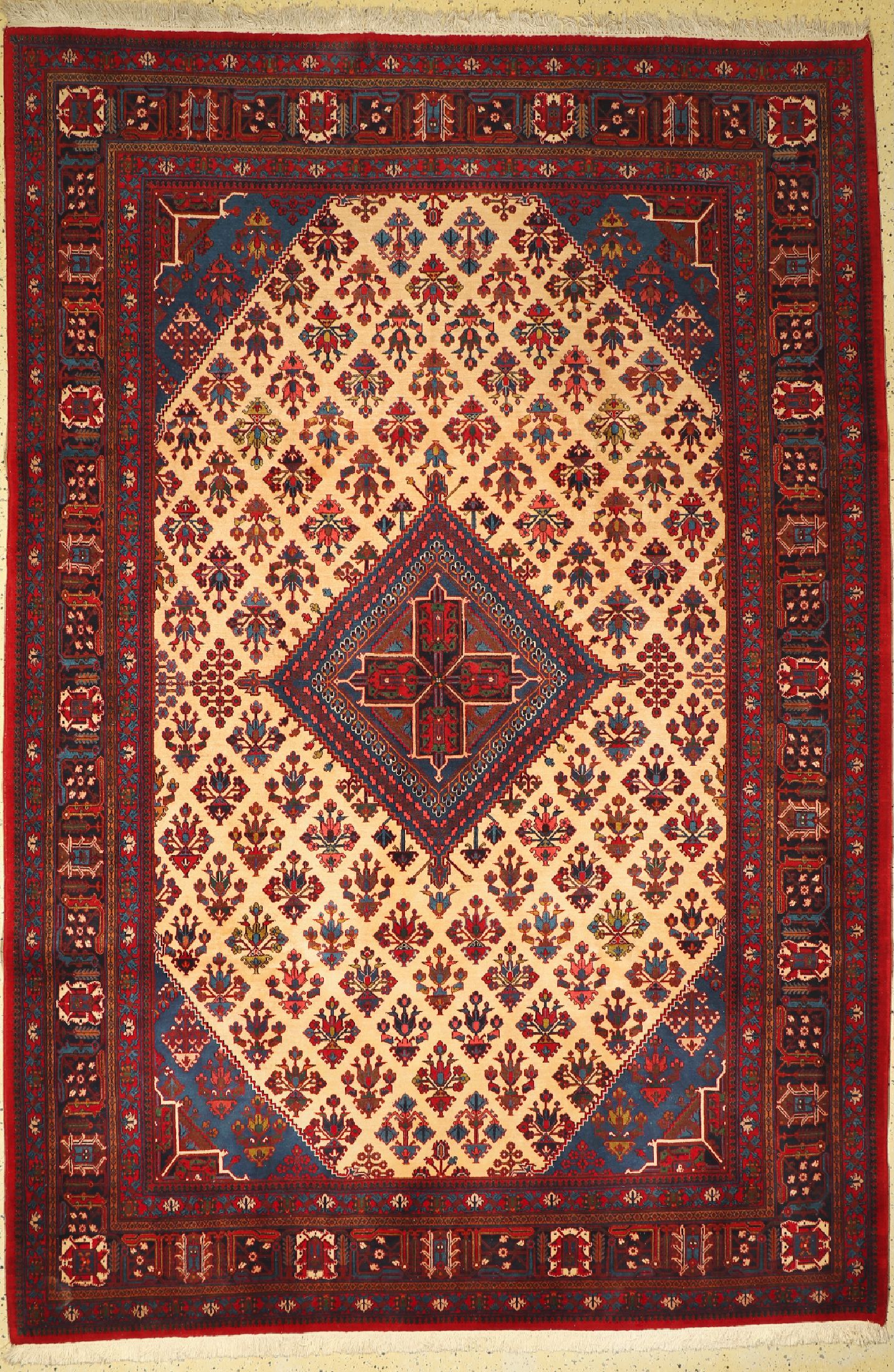 Djoschagan Kork fein, Persien, ca. 50 Jahre, Korkwolle auf Baumwolle, ca. 341 x 224 cm, EHZ: 1(gebraucht)