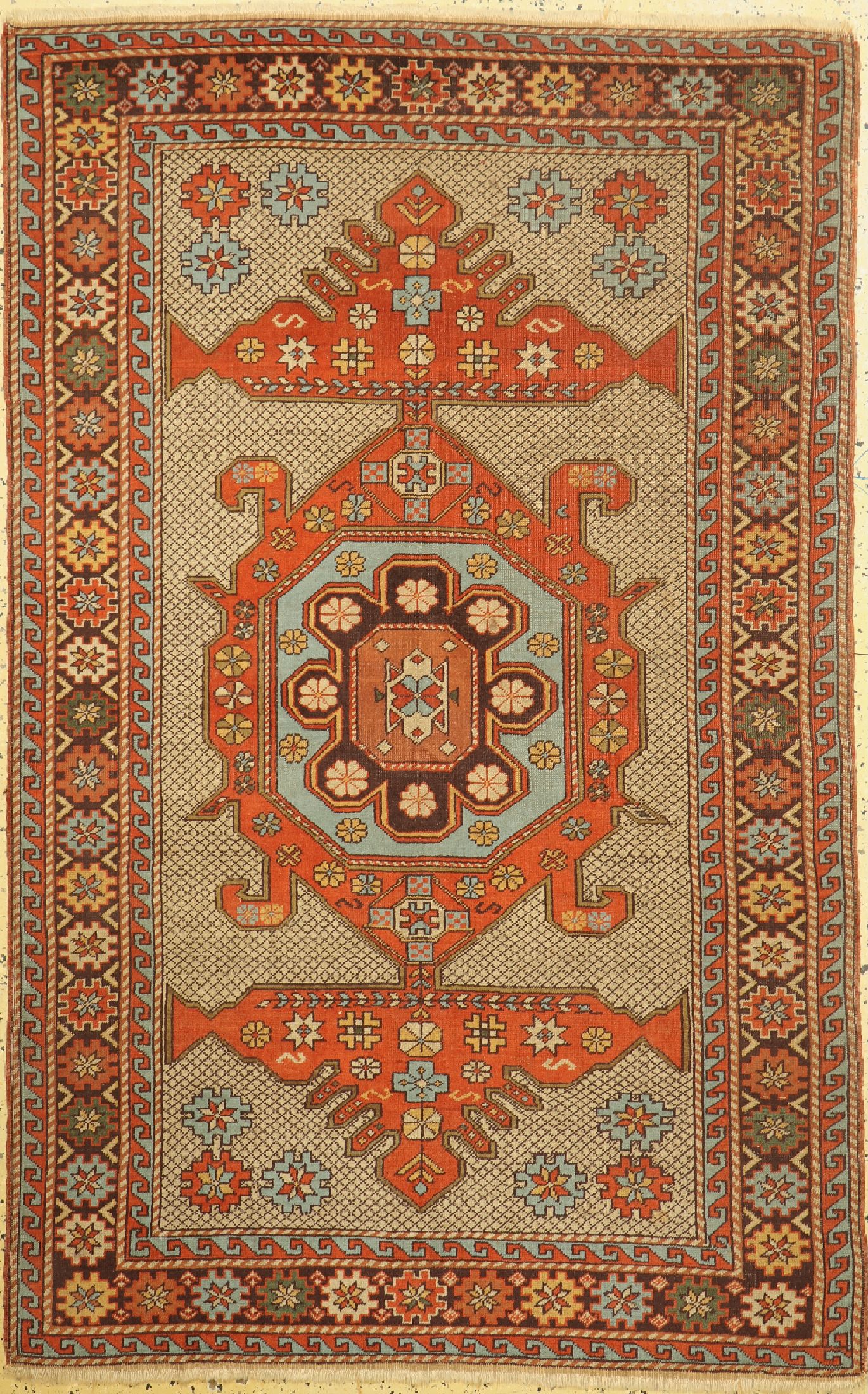Transsilvanien, Rumänien, ca. 60 Jahre, Wolle auf Wolle, ca. 197 x 124 cm, EHZ: 2