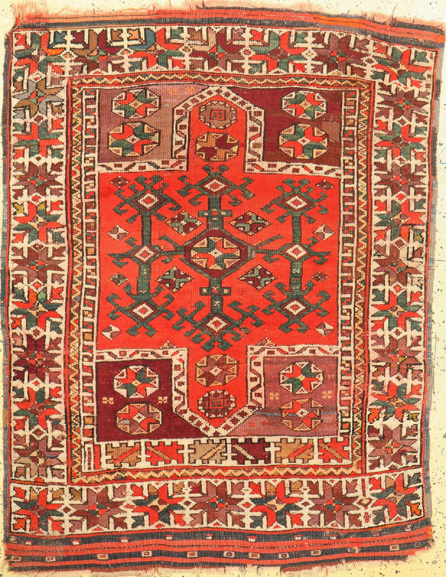 Antiker Bergama, Türkei, um 1900, Wolle aufWolle, ca. 148 x 114 cm, EHZ: 4