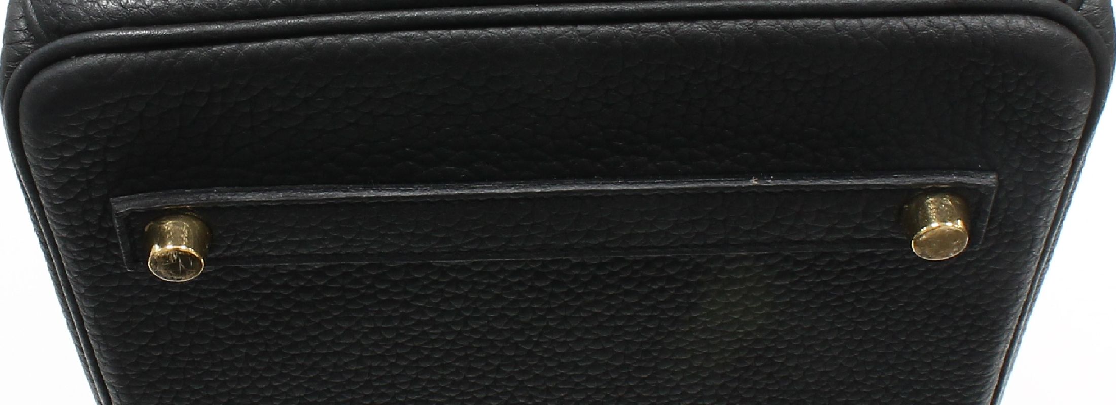 Detail f: HERMES Birkin Bag 35 Twilly, schwarzes Rindsleder, Beschläge Metall verg., 2 Tragehenkel umwickelt jeweils mit Seiden Twillys, schwarz mit farbigem ...