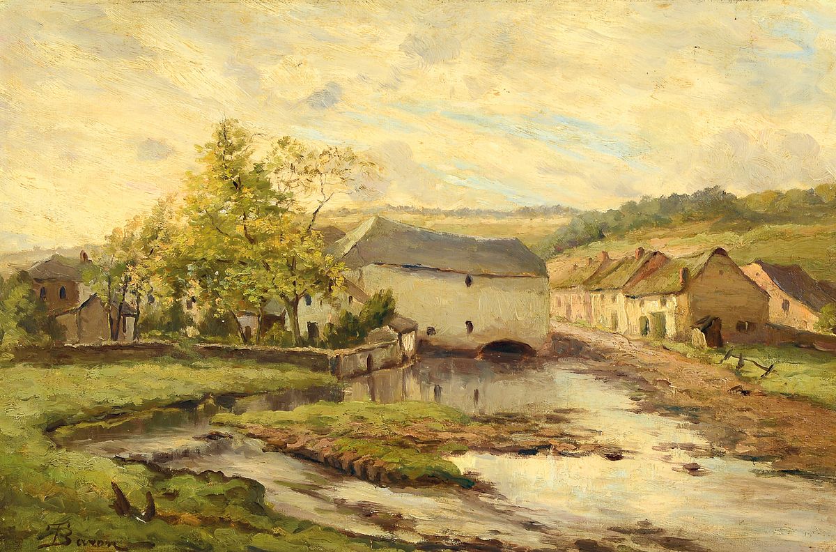 Theodore Baron, 1840 Brüssel - 1899 Saint-Servais/Namur, Studium an der Academie royale des Beaux-Arts Brüssel, Professur u. ab 1894 Direktor der ...